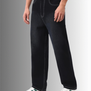 black Straight fit jeans