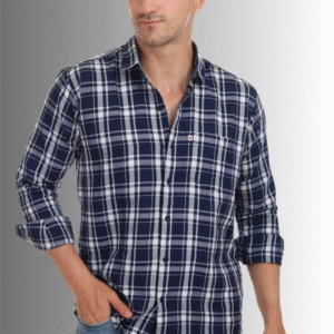 Men's Cotton Regular Check Shirt